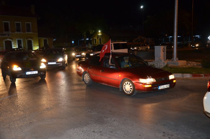 Karaman’da Ayasofya kararı nedeniyle vatandaşlar konvoy yaptı