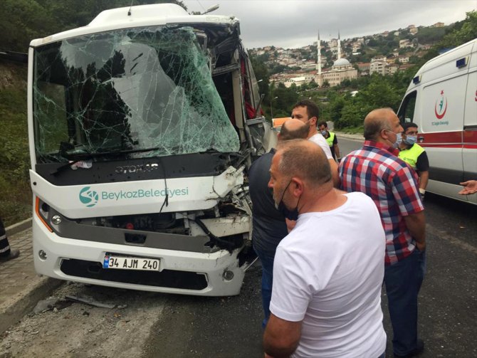 Beykoz'daki trafik kazasında 7 kişi yaralandı