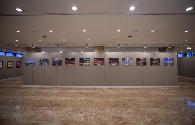 "15 Temmuz Şehitleri Afiş Tasarım Sergisi" Milli Kütüphanede açıldı