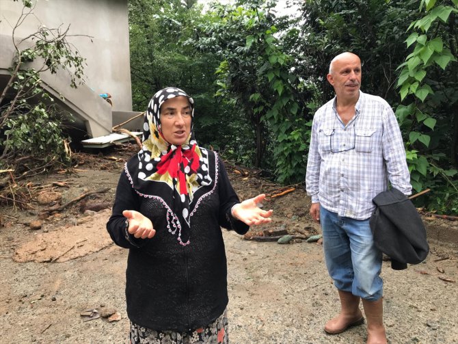 Rize'deki selden etkilenen çift yaşadıklarını anlattı