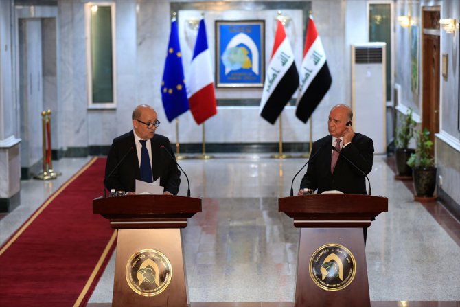 Irak Dışişleri Bakanı, Bağdat'ta Fransız mevkidaşıyla görüştü