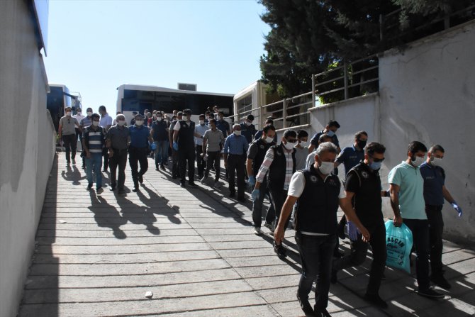 Gaziantep'te terör örgütü PKK/KCK'ya yönelik operasyonun zanlıları adliyede