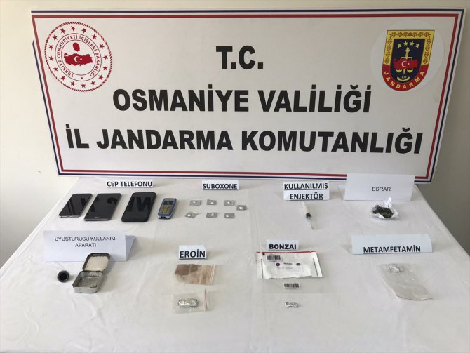 Osmaniye'de uyuşturucu satıcılarına yönelik operasyonda 5 zanlı yakalandı
