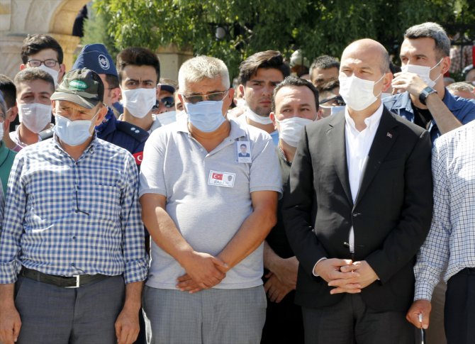Van'da şehit olan polis Üstüner'in cenazesi Ankara'da toprağa verildi