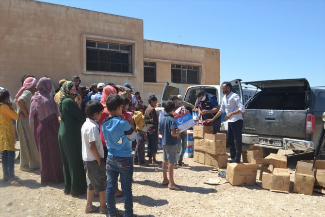 Beşir Derneğinden Tel Abyad'daki ihtiyaç sahiplerine gıda yardımı