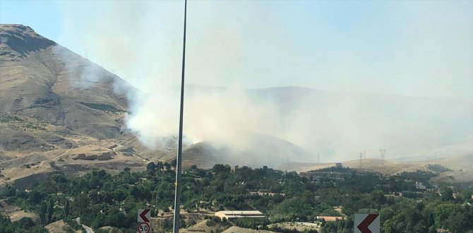 Elazığ'da çıkan yangında 60 dönüm ormanlık alan zarar gördü