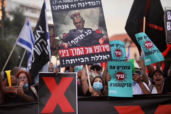 İsrail'de Netanyahu karşıtı gösteriler devam ediyor