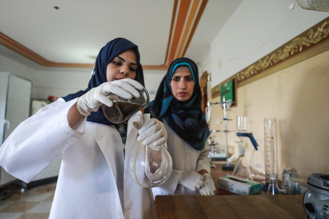 Gazzeli genç kadın üniversite bitirme tezini üretim projesine dönüştürdü
