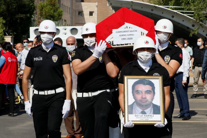 Şanlıurfa'da vefat eden savcı Karslı için tören düzenlendi
