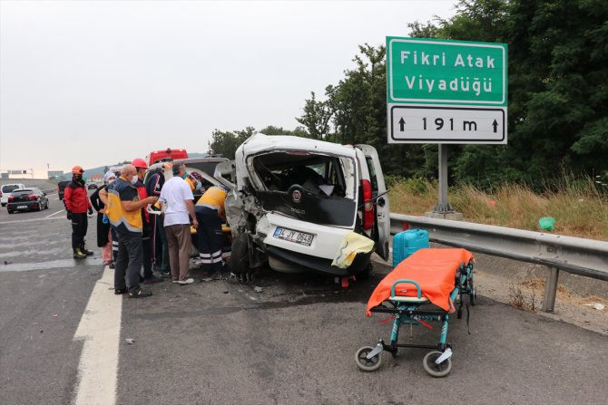 Anadolu Otoyolu'nda trafik kazası: 8 yaralı