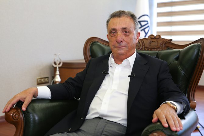 Beşiktaş Kulübü Başkanı Ahmet Nur Çebi, AA Spor Masası'na konuk oldu (2)