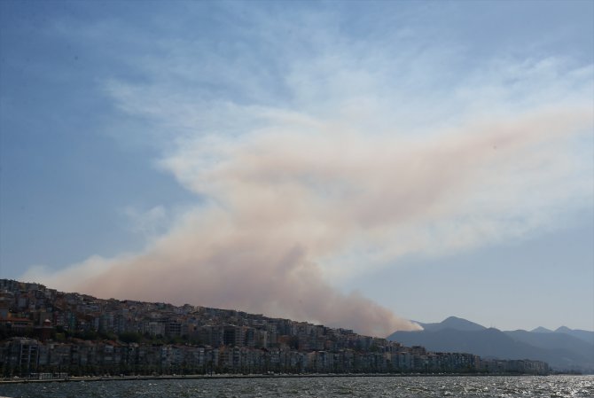 GÜNCELLEME - İzmir'de orman yangını çıktı