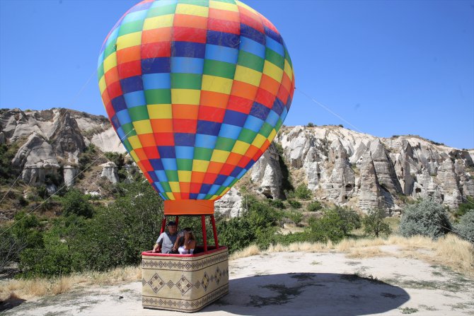 Kapadokya'da "sanal balon turu"