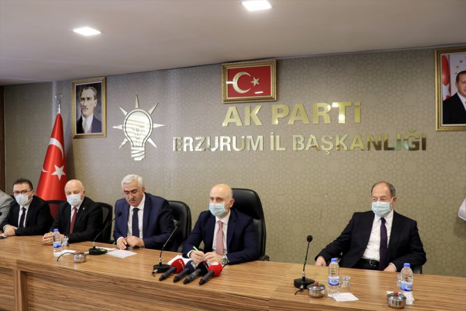 Bakan Karaismailoğlu, AK Parti Erzurum İl Başkanlığını ziyaret etti: