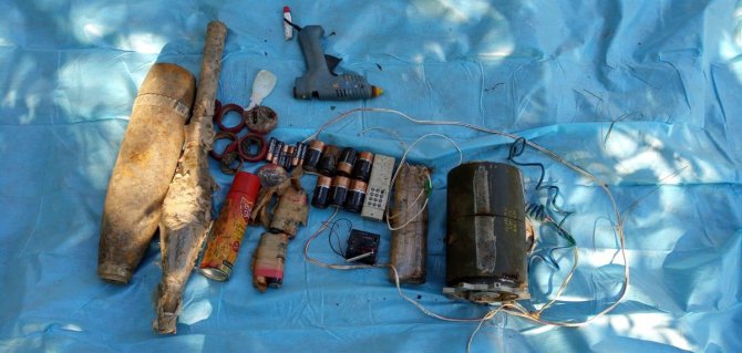 Bingöl'de PKK'lı teröristlere ait el yapımı patlayıcı bulundu