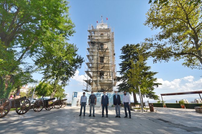 Bursa'daki tarihi Tophane Saat Kulesi eski ihtişamına kavuşturuluyor