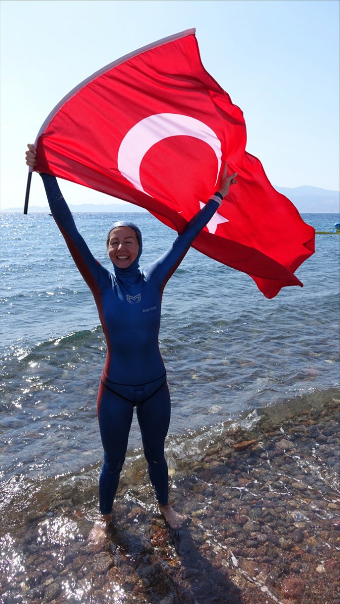 Milli dalışçı Birgül Erken'den yeni dünya rekoru denemesi