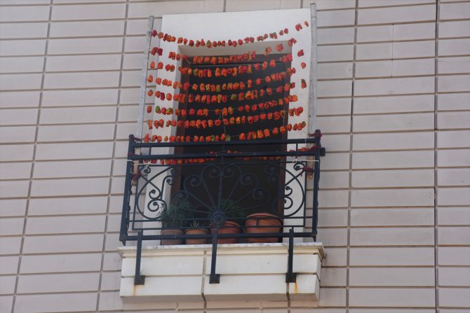 Gaziantep'te kurutmalıklar binaları renklendiriyor