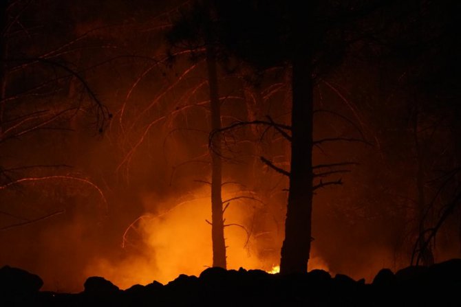 GÜNCELLEME - Kazdağlarında orman yangını