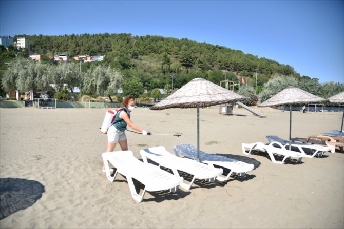 Samsun'daki Fener Plajı iki ayda 50 bin kişiye hizmet verdi