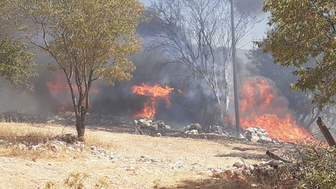 Antalya'da anız yangınının sıçradığı ev kullanılamaz hale geldi