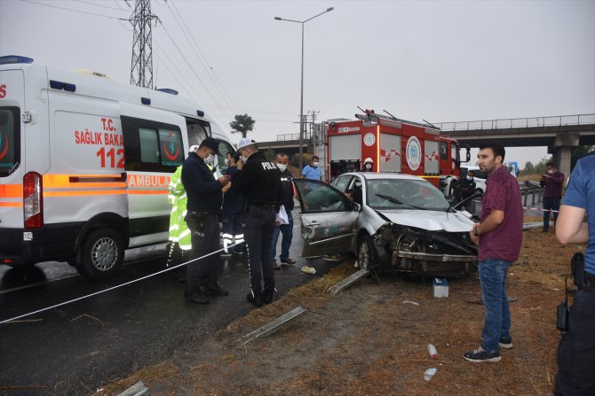 Tekirdağ'da otomobil bariyere çarptı: 1 ölü, 2 yaralı