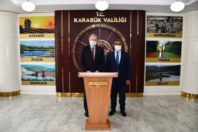 AB Türkiye Delegasyonu Başkanı Berger, Karabük Valisi Gürel'i ziyaret etti