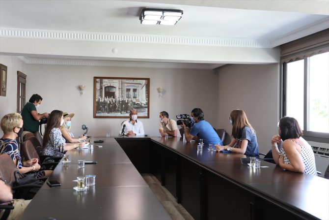 Romanyalı basın mensupları Marmaris'te Kovid-19 tedbirlerini inceleyecek