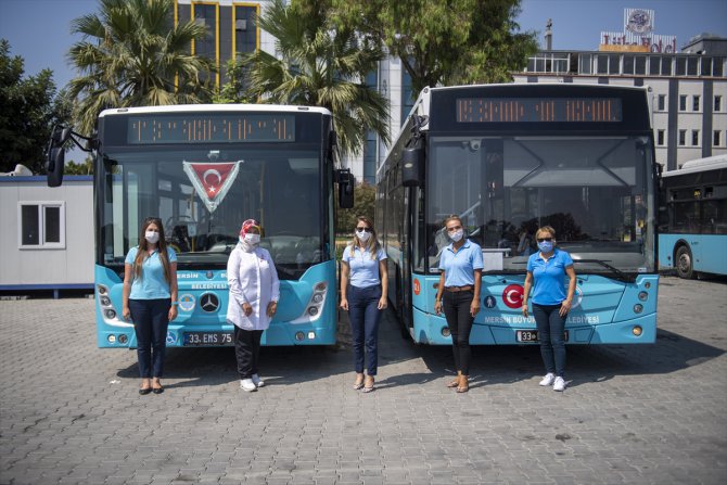 Mersin'de kadın otobüs şoförleri zorlu yayla seferlerine başladı