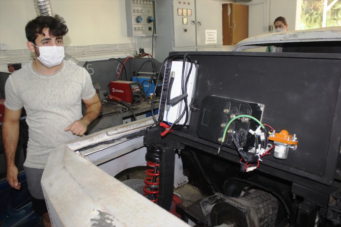 OKÜ'nün TÜBİTAK ödüllü elektrikli aracı yeniden yapılıyor