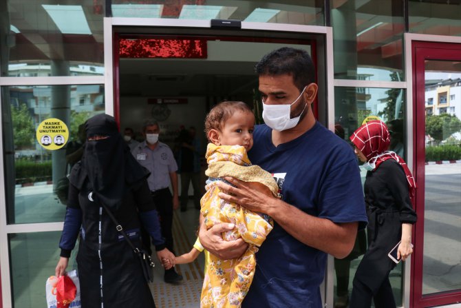 İdlibli Muhammed bebek, tetkikler için hastaneye götürüldü