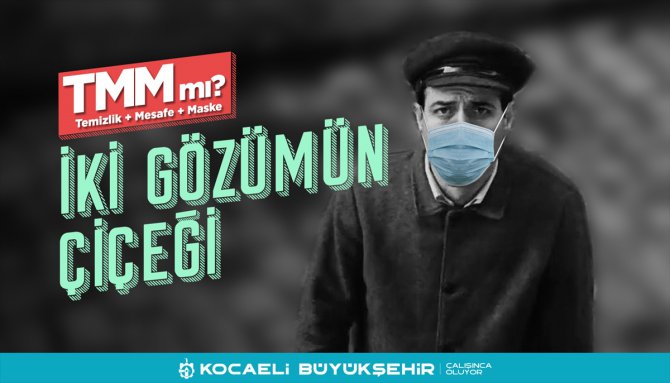Kocaeli'de Yeşilçam sanatçılarının fotoğraflarıyla "maske çağrısı"
