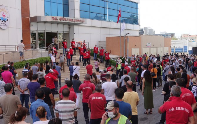 İzmir'de Çiğli Belediyesine grev kararı asıldı