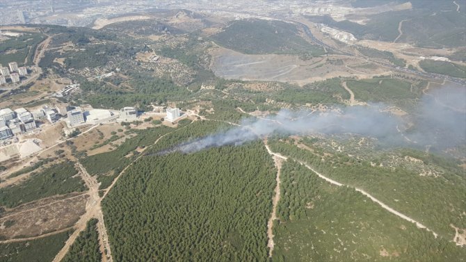 GÜNCELLEME - İzmir'de ormanlık alandaki yangın kontrol altına alındı