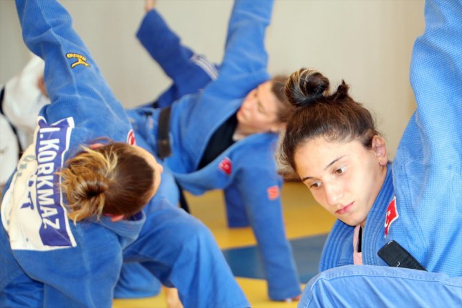 Milli judocular 2020 Tokyo Olimpiyatları hazırlıklarına Erzurum'da devam ediyor
