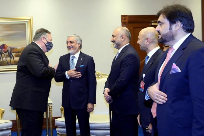 Afganistan Ulusal Yüksek Uzlaşma Konseyi Başkanı Abdullah, Pompeo ile görüştü