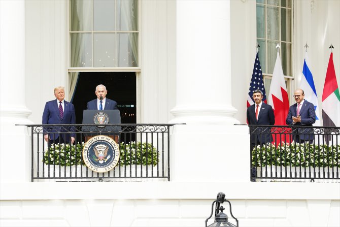 İsrail ile BAE ve Bahreyn arasındaki normalleşme anlaşmaları Beyaz Saray'da imzalandı