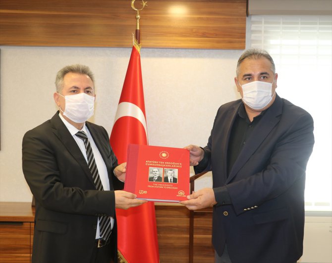 Adana Valisi Süleyman Elban, AA Adana Bölge Müdürü Firik'i kabul etti