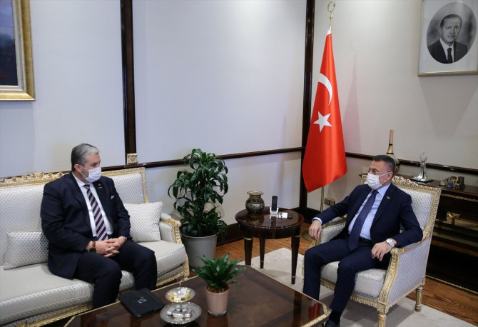 Cumhurbaşkanı Yardımcısı Fuat Oktay, MÜSİAD Başkanı Abdurrahman Kaan'ı kabul etti