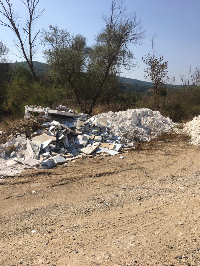 Bursa'da hafriyat dökerek çevreyi kirleten şirkete 265 bin lira para cezası
