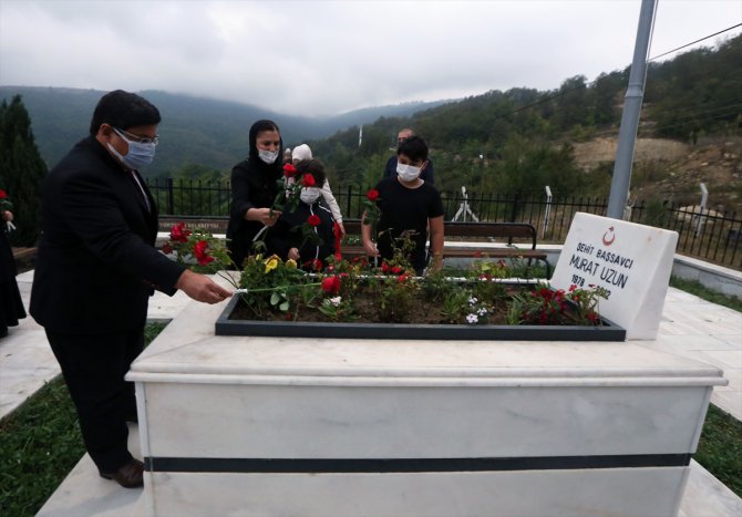 Şehit Başsavcı Murat Uzun, Samsun'da mezarı başında anıldı