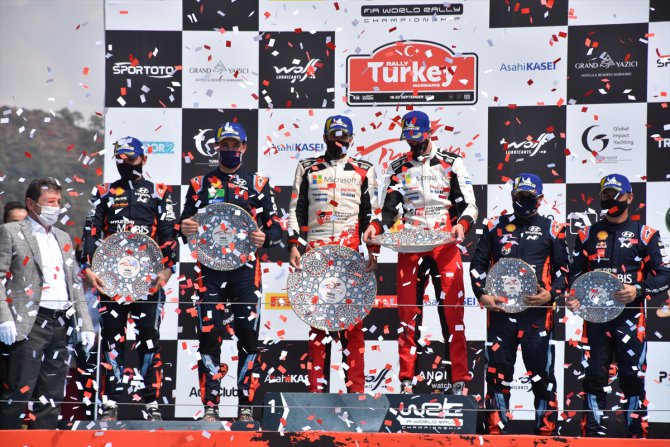 Dünya Ralli Şampiyonası'nın 5. yarışı Türkiye Rallisi tamamlandı