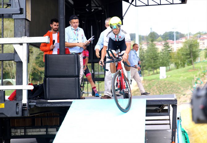 Yol Bisikleti Türkiye Şampiyonası'nda ilk gün yarışları sona erdi