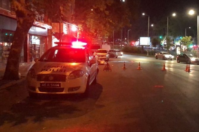 Kahramanmaraş'ta "dur" ihtarına uymayan motosiklet sürücüsü polise çarptı