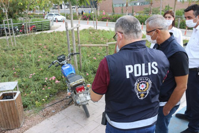 Adana'da hastane otoparkından motosiklet çalmaya çalışan zanlı yakalandı
