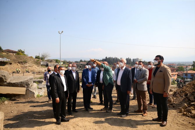 Kültür ve Turizm Bakan Yardımcısı Alpaslan, Düzce'de Konuralp kazı alanını inceledi: