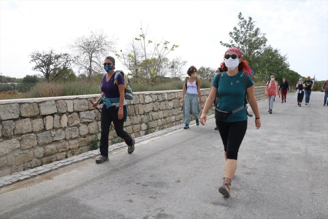 Çanakkale'de kadınlar, Troya Kültür Rotas'ındaki 7 günlük yürüyüşüne başladı