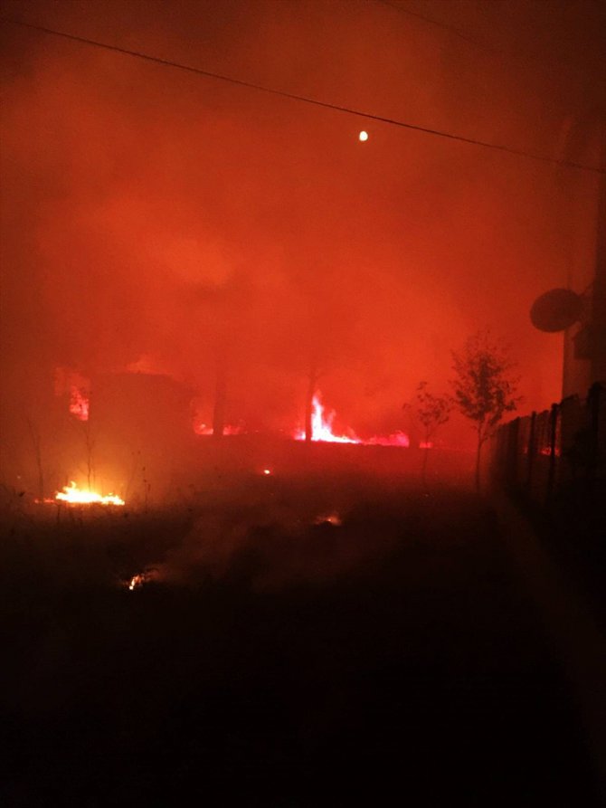 Çanakkale'de ormana sıçrayan yangın kontrol altına alındı