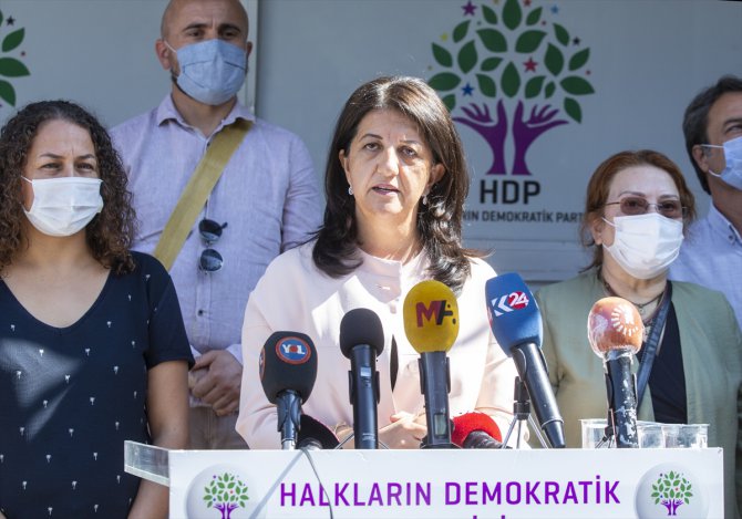 HDP Eş Genel Başkanı Buldan'dan Kobani eylemleri soruşturmasına ilişkin basın toplantısı