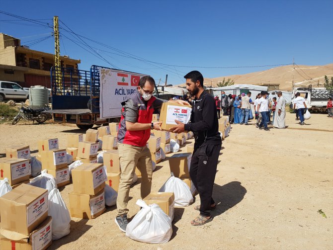 Sadakataşı Derneği'nden Lübnan'daki 800 mülteci aileye yardım